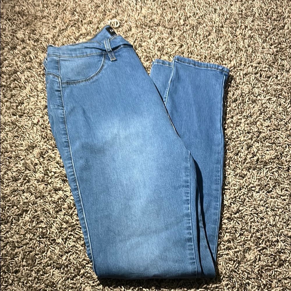 Fashion Nova Blue Skinny Jeans